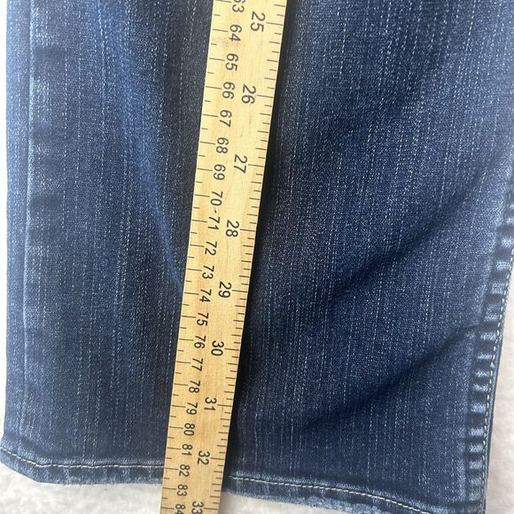 Silver Jeans Women’s34 Santorini Low Rise Ankle Medium Wash Denim Blue Jeans Y2K - Picture 7 of 12